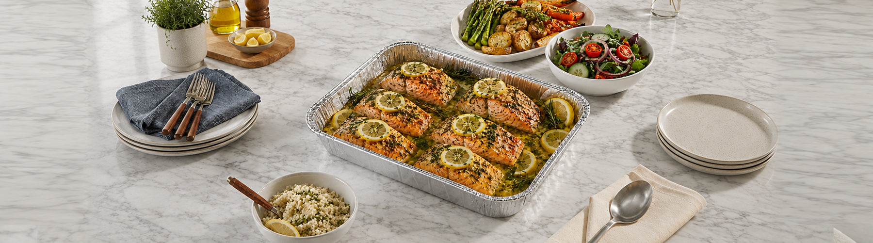 Lemon Herb Baked Salmon