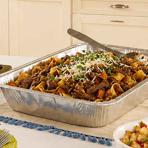 Slow-Braised Beef Ragu Pasta for Half Size Chafing pan