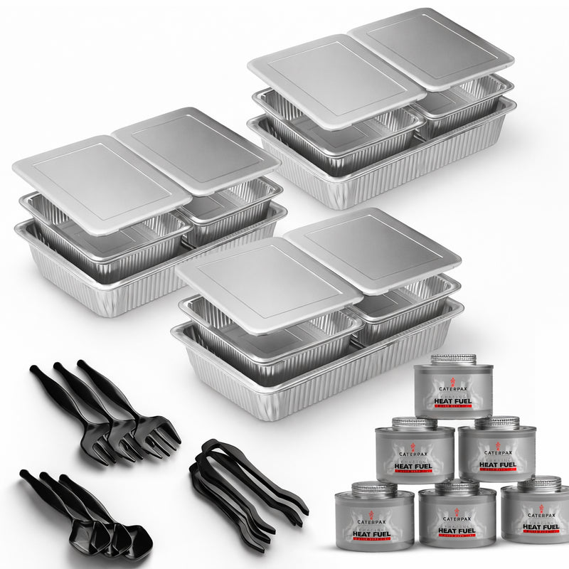 Disposable Chafing Buffet Sets | Complete Food Warming Kits | Caterpax
