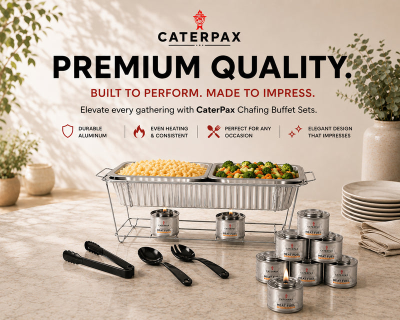 Disposable Chafing Buffet Sets | Complete Food Warming Kits | Caterpax