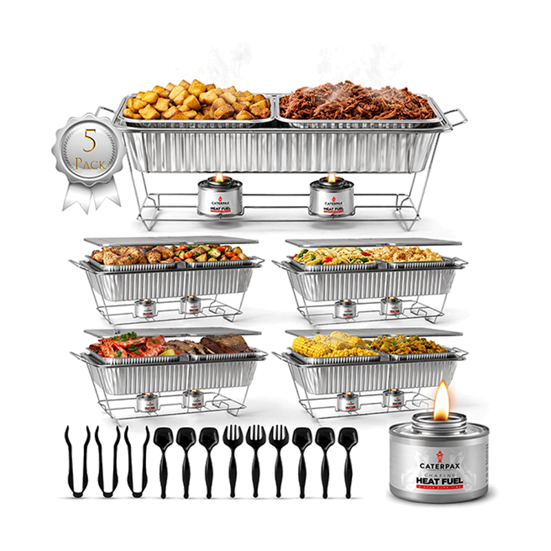 Disposable Chafing Buffet Sets | Complete Food Warming Kits | Caterpax
